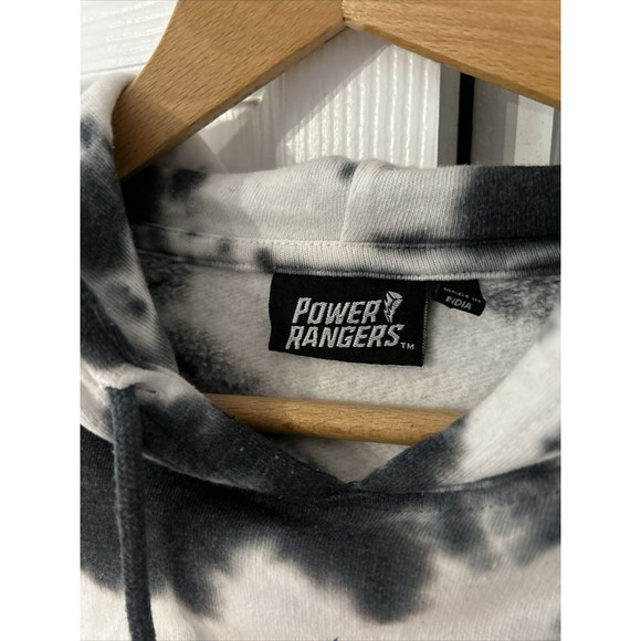 Mighty Morphin Power Rangers Tie Dye Hoodie Hooded Sweatshirt Men's Size M - Picture 6 of 11